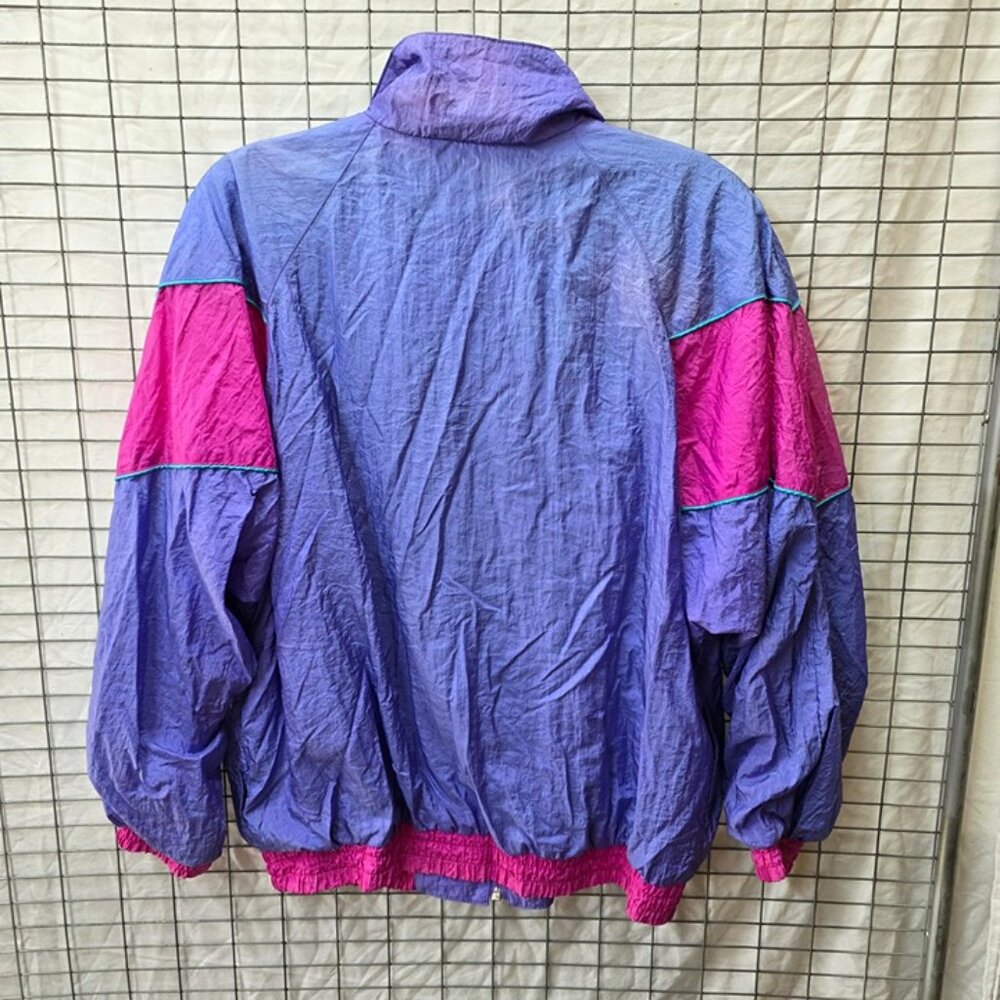 Vintage Misty Valley Windbreaker Jacket Colorblock M - Picture 6 of 6
